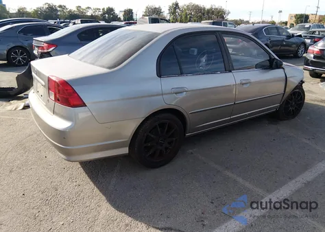 2004 Honda Civic Lx from USA, damaged, VIN JHMES16544S001881